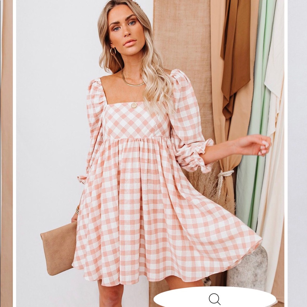 VICI reality check pocketed babydoll dress